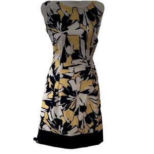 Ronnie Nicole Yellow black Dress Sz 6